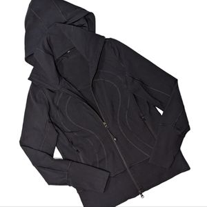 Lululemon Stride Define Full Zip Jacket Sweater Shell Hoodie in Black Size 10